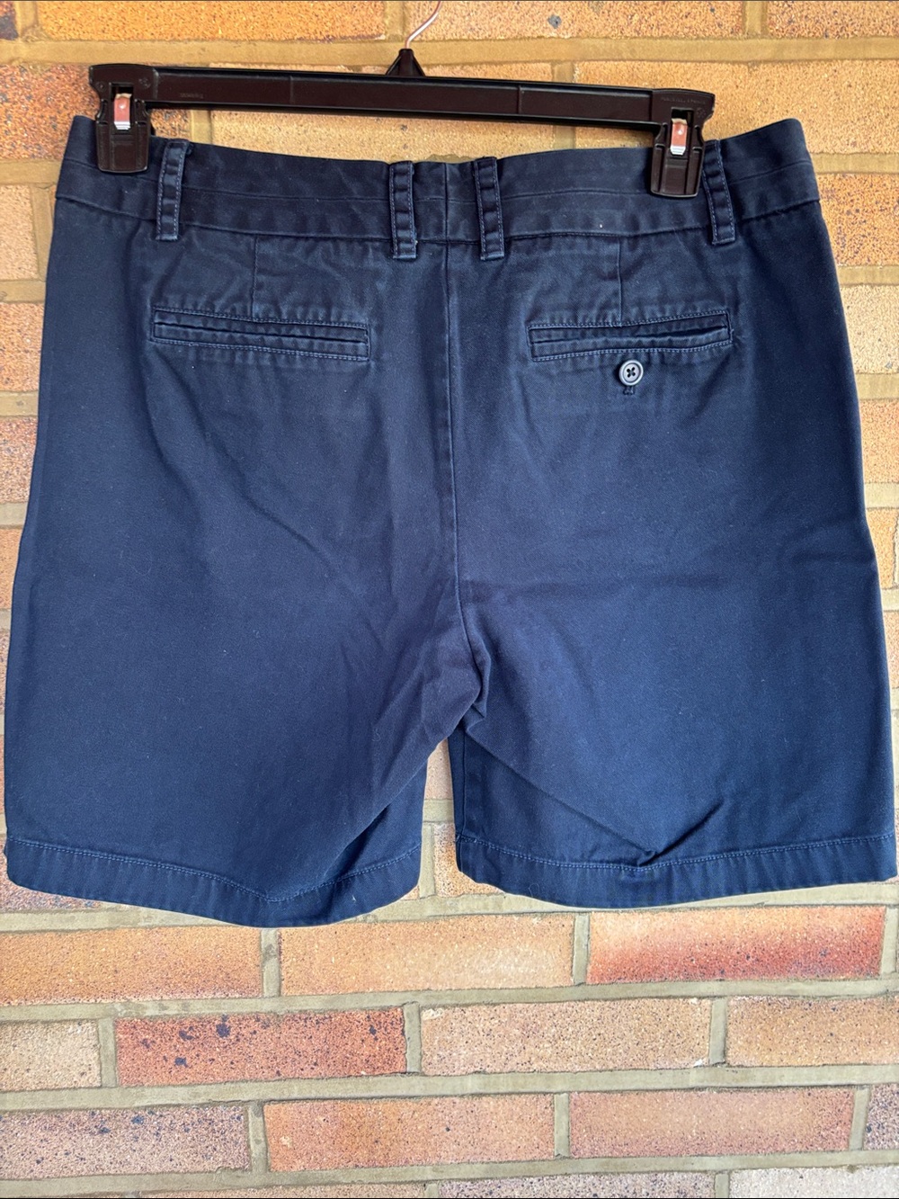 J. Crew Classic Zipper Fly Navy 100% Cotton Chino Shorts 10 - Picture 5 of 6